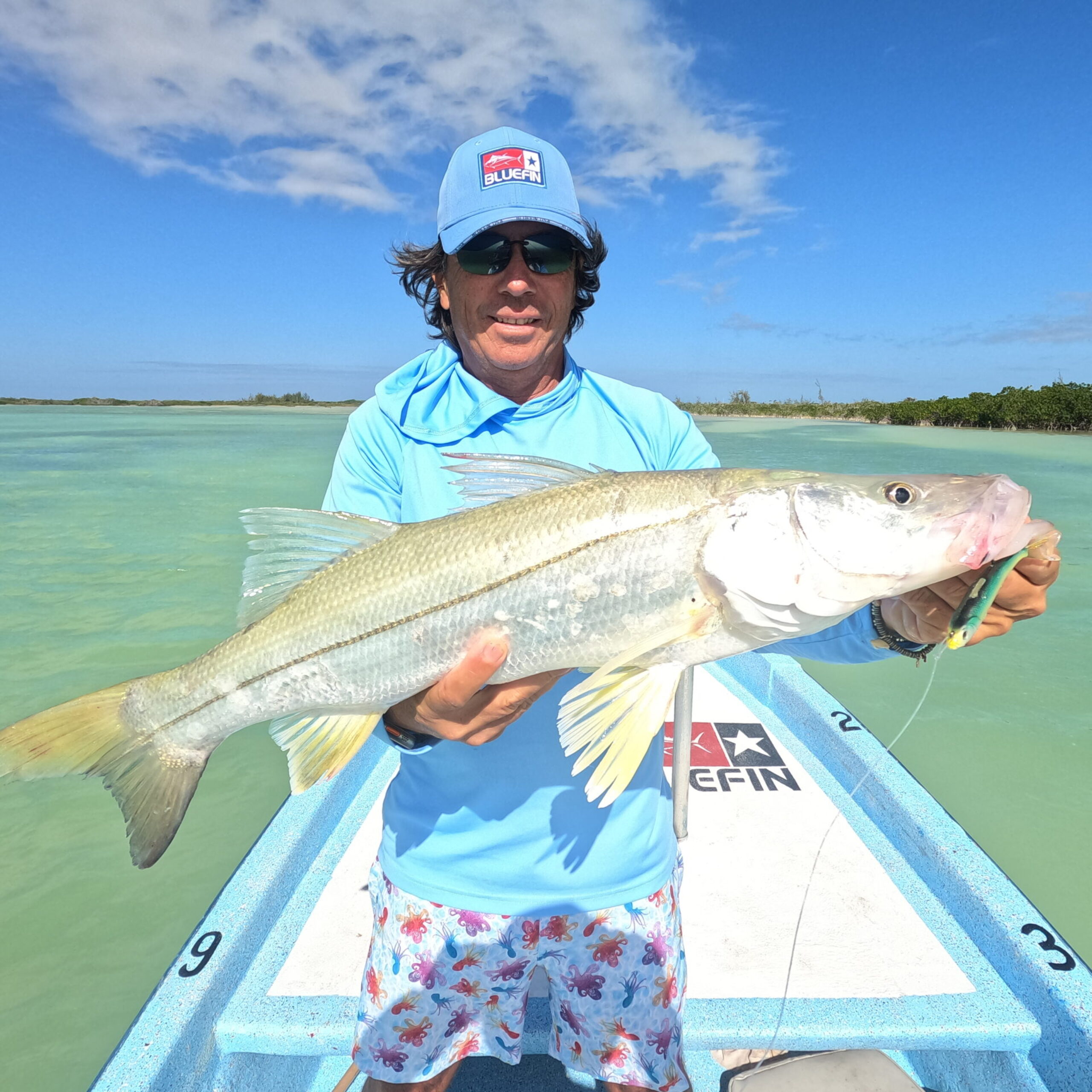 snook fly fishing in ascension bay