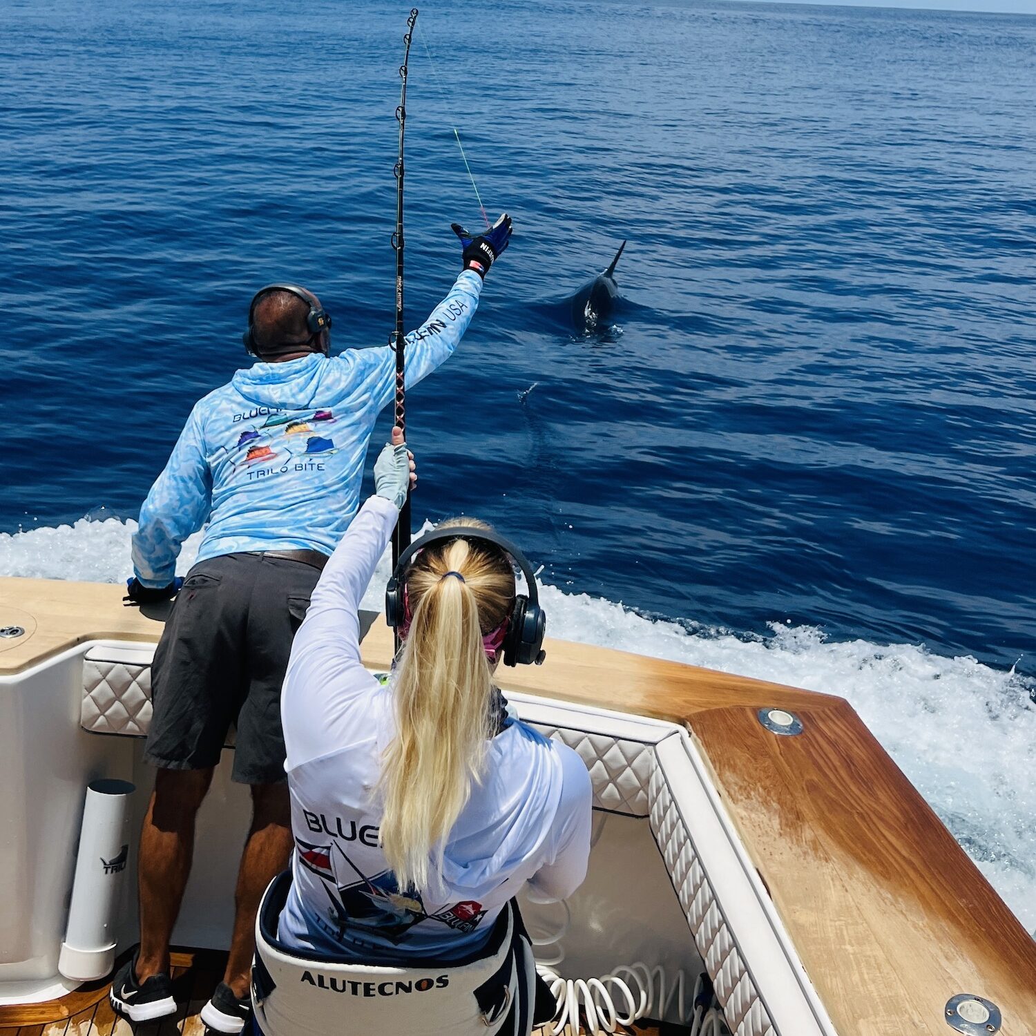 blue marlin fishing cap cana